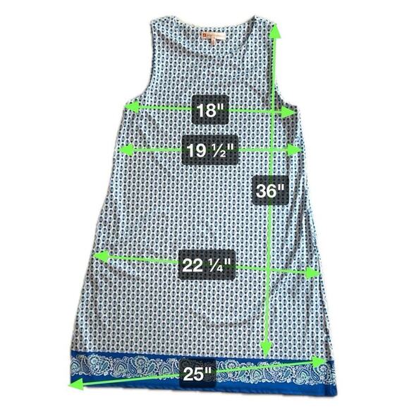 Jude Connally 101086 A Line Sleeveless Shift Melody Dress Pockets Summer Size M - Picture 6 of 12